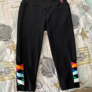 Black FILA sport leggings, size Large